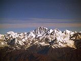 Everest 1997 Shishapangma From Mountain Flight Here is a great view of the South West face of Shishapangma, first climbed by a small British team in 1982 in alpine style, with Alex McIntyre, Doug Scott, and Roger Baxter-Jones reaching the summit.